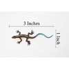 Collectible Wildlife Gifts | Lizard, Dark Brown with Blue Tail, Rubber Reptile Toy, Realistic Figure, Model,   Educational, Gift,    3"     F6064 B380 - 2 of 4