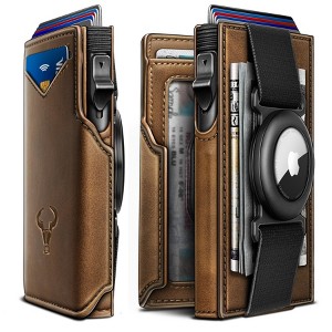 Generic Men Airtag Wallet,Slim Front Pocket Wallet Money Clip - 1 of 4