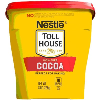 Nestle Toll House 100% Pure Cocoa, Deep Chocolate Flavor Poweder, 8 oz Box (Pack of 2)