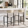 Covelle Counter Stool (Set of 2)  - BST6402A - Black Gold/Dove Grey - Safavieh - 2 of 4