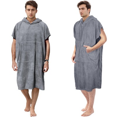 Catalonia Adults Wearable Beach Towel With Pockets, Gray : Target