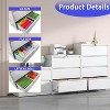 Lateral File Cabinet 4 Drawer, Filing Cabinet, Lockable File Cabinet for Home Office, Locking Metal Cabinet for Legal/Letter/A4/F4 Size-The Pop Home - 3 of 4