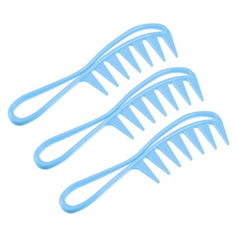 Unique Bargains Anti Static Hair Comb Wide Tooth for Thick Curly Hair Hair Care Detangling Comb For Wet and Dry 3 Pcs - image 1 of 4