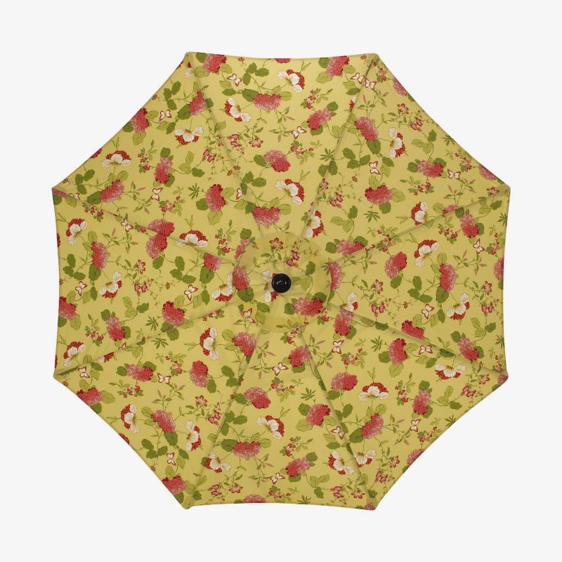 9&#39; Outdoor/Indoor Patio Market Umbrella Risa Lemonade - Pillow Perfect, 3 of 8