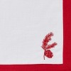 Patricia Heaton Home Cranberry Embroidered Pinecone Napkin Set of 4 - 3 of 3