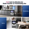 RAPSUAR 13.5in 80 lbs./24H Built-in/Freestanding Commercial Ice Maker With LCD Panel - 4 of 4