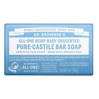 Dr. Bronner's Unscented Bar Soap - 5oz
