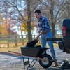Scenic Trail Single Wheel Wheelbarrow, 5 Cubic Feet Capacity, Black - 2 of 3