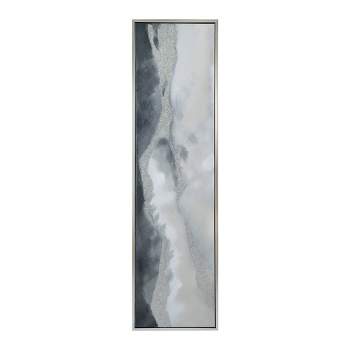71"x20" See The Vision Hand Painted Framed Wall Art Canvas Silver/Gray - A&B Home