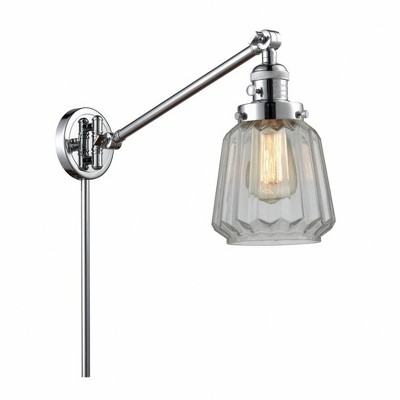 Chatham - 1 Light Swing Arm Wall Sconce In Art Deco Style-25 Inches Tall and 8 Inches Wide