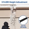 SUGIFT Snow Roof Rake, 5-20ft Aluminum Detachable Snow Rake for House Roof, 26" Blade with Wheels - 4 of 4