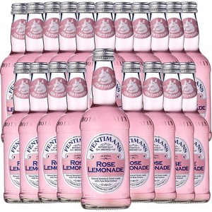 Fentimans Botanically Brewed Rose Lemonade Sparkling Soda, 20 Pack, 9.3 fl oz Bottles – Premium Craft Soda/Mixer for Cocktails & Refreshing Drinks - 1 of 4
