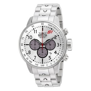 Invicta 23083 Men's S1 Rally Chronograph Silver Tone Dial Steel Bracelet Watch - 1 of 4