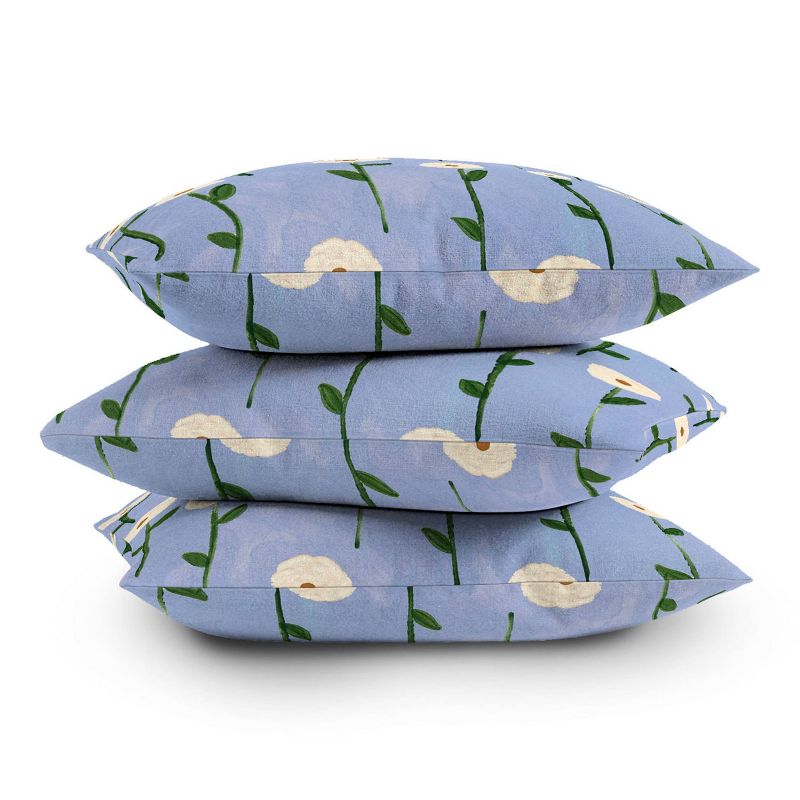 Reves et Histoires Cute Little Flowers Square Throw Pillow Blue - Deny Designs, 4 of 5