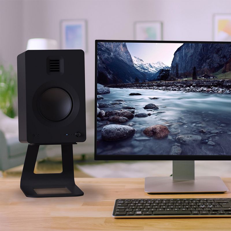 Kanto SE6 Elevated Desktop Speaker Stands for Large Speakers - Pair, 2 of 16