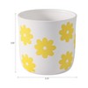 Planter and Flower Pot for Home Decor - Modern Planters with Sweet Floral Print for Living Room, Garden, or Patio Decor - 4 of 4