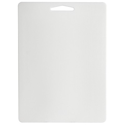 White Polypropylene Rectangular Cutting Board with Handle