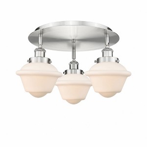 Oxford - 3 Light Flush Mount In Art Deco Style-8 Inches Tall and 18.25 Inches Wide - 1 of 1