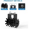 Acekool Heavy Duty ATV/UTV Disc Harrow, Pull Behind Tiller with 2" Hitch, Adjustable Height & Angle, for Soil Prep, Pasture & Garden - 4 of 4