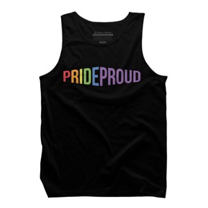 Adult Design By Humans Pride Proud Rainbow By RandomDudeArt Tank Top - 1 of 2