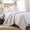 Perla White Euro Sham Set - Set of Two - Levtex Home - 2 of 3