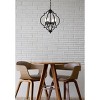 Elegant Lighting Sandara 4 lights pendant in black - 2 of 4