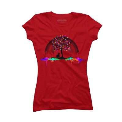 Junior's Design By Humans Melting Colors Parasite By Tobiasfonseca T-Shirt