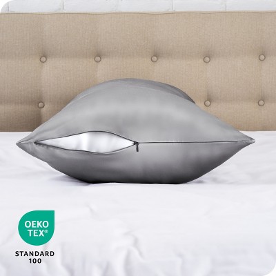 Grey Mulberry Silk Body Pillowcase with Zipper