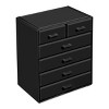 Sorbus 6 Drawer Makeup Organizer Case - Storage for Vanity, Bathroom, Dorm, Closet, and more -Large, 2 Small Drawers - 3 of 4