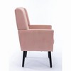29.5"Modern Soft Velvet Material Ergonomics Accent Chair,Pink - 4 of 4