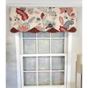 RLF Home" xenia Petticoat 3" Rod Pocket Lining Luxurious and Elegant Window Treatment Valance 50" x 15" Rust - 2 of 4