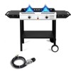 Winado 2 Burner Outdoor Propane Gas Stove With Auto-ignition & Side Shelves - 4 of 4
