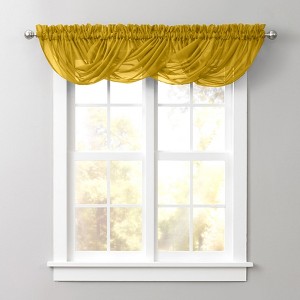 BrylaneHome BH Studio Sheer Voile Toga Valance - 1 of 4