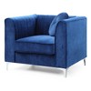 Upholstered Contemporary Sloped Armchair with Generous Seat Depth and Easy Assembly for Living Room - 2 of 4
