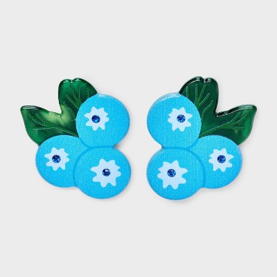 Acrylic Blueberries Post Earrings - A New Day™ Blue