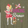 JoJo Siwa Dancing Through The Snow Short Sleeve Graphic T-Shirt - Heather Military Green - 2T - 2 of 3