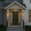 ALOADECOR Unique/Statement Outdoor Wall Light with Clear Glass Farmhouse Black Exterior Wall Sconce with Open Bottom Porch Light Fixture for Garage - 4 of 4