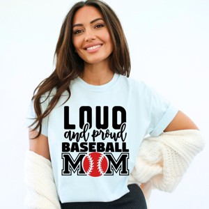 Simply Sage Market Loud And Proud Baseball Mom Garment Dyed Tee - 1 of 4