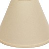Vynxaria Lampshades: Elegant Beige Deep Cone Lampshade, 5" x 13" x 10" with Washer Fitter for Table Lamps - 2 of 4