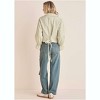 VENUS Womens Crop Trench Coat  -  S, Cream - 3 of 4