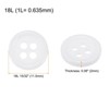 Unique Bargains Sewing Resin Round Flat 4-Hole Replacement Craft Buttons 20 Pcs - 2 of 4
