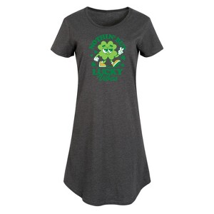 Women's - Instant Message - St. Patrick's Day Graphic T-shirt Dress - 1 of 4
