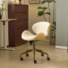 Karl Home | PU Curved Office Chair With Antique Bronze Base - 4 of 4