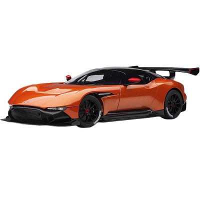 Aston Martin Vulcan Madagascar Orange with Carbon Top 1/18 Model Car by Autoart
