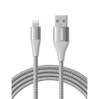 Anker 3' Powerline+ II Braided USB-A to Lightning  Cable - Silver