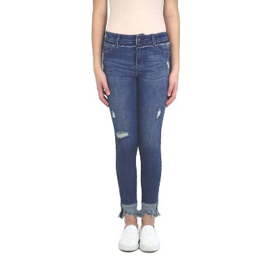 Girl High Rise Skinny Jeans - tractr