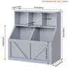 Living Room Kids Bookshelf and Toy Storage Organizer - Toy Box w/ Bookshelf for Boys - Toddler Toy Storage Shelf - 2 of 4