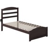 AFI Furnishings Warren Platform Bed T with Footboard ES - 4 of 4