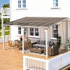 CLIHOME 14 ft. x 10 ft. Aluminum Patio Cover Outdoor Pergola with Retractable Canopy and UV-Blocking Panels - 3 of 4