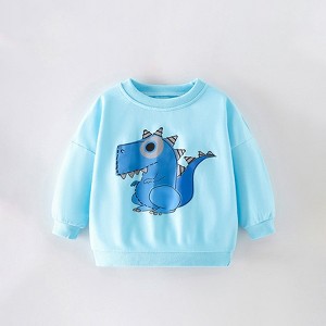 MyKids-USA Boys Cartoon Pattern Printing Crew Neck Casual Pullover - 1 of 4